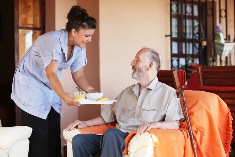 Image, nurse delivering a meal